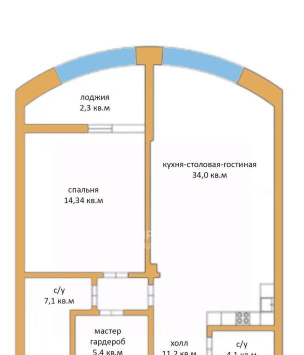 квартира г Москва метро Фрунзенская ул Трубецкая 10 фото 2