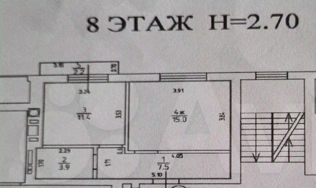 квартира г Калининград р-н Ленинградский ул Артиллерийская 34 фото 15