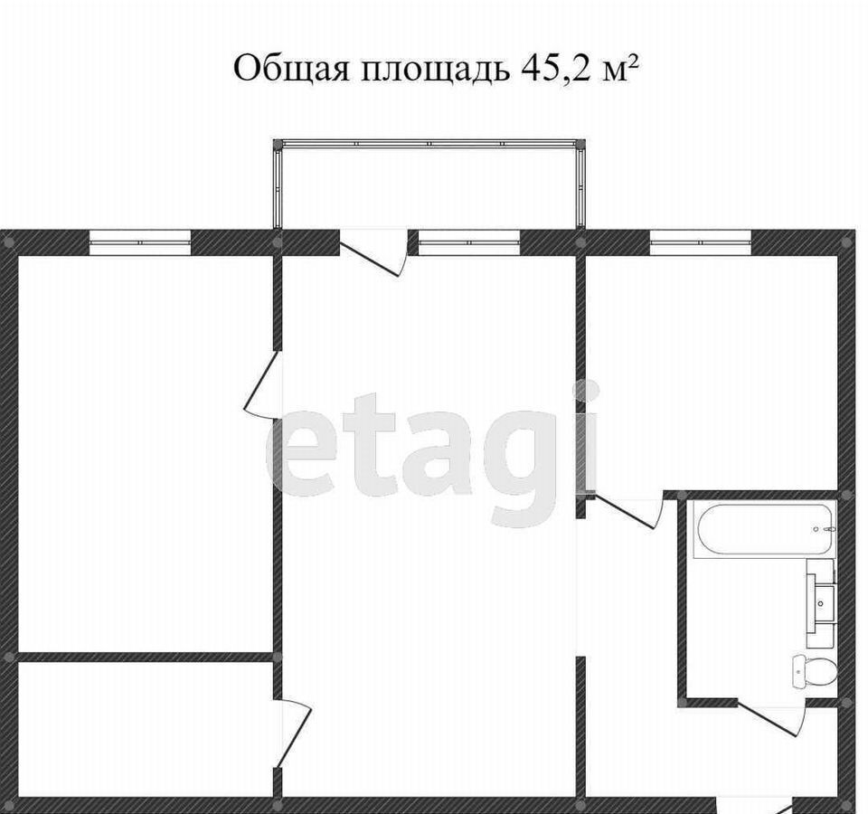 квартира г Миасс ул Ильмен-Тау 9а р-н Северный, Миасский г. о. фото 32