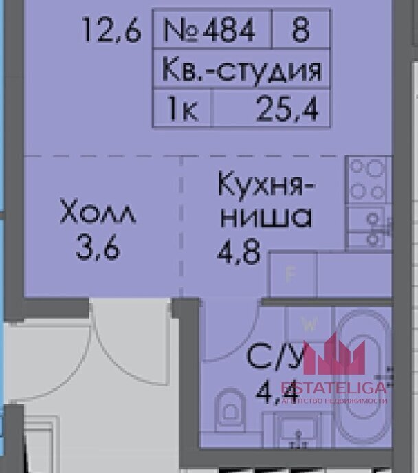 квартира г Москва метро Кожуховская ул Южнопортовая 28а/16 ЖК Левел Южнопортовая муниципальный округ Печатники фото 1