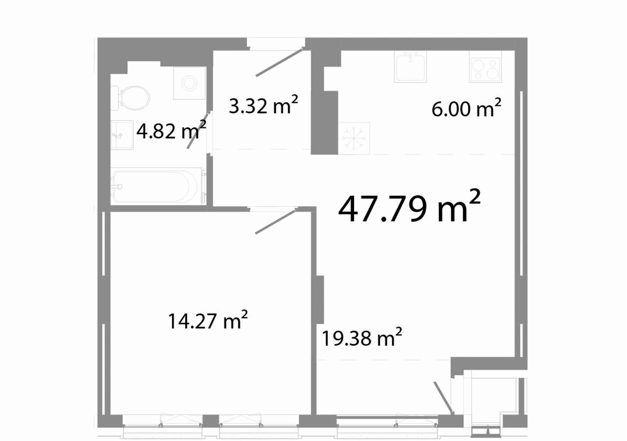 квартира г Челябинск р-н Центральный ул Худякова 18 фото 1