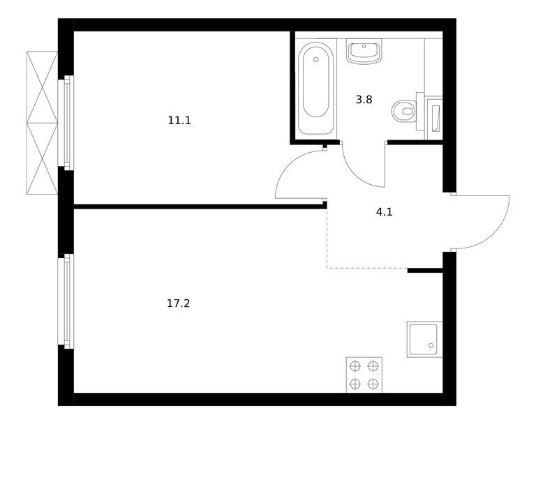 квартира г Москва метро Бутырская ЖК Руставели 14 к 2. 7 фото 1