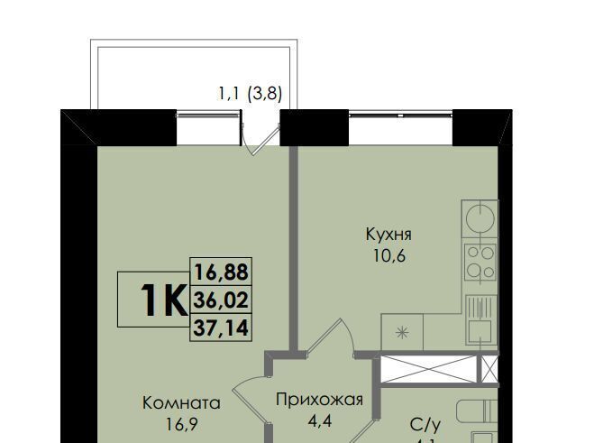 квартира г Ростов-на-Дону р-н Ленинский Ботаника жилой комплекс фото 1