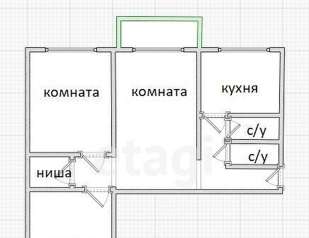 квартира г Владивосток р-н Первомайский ул Интернациональная 59 фото 23