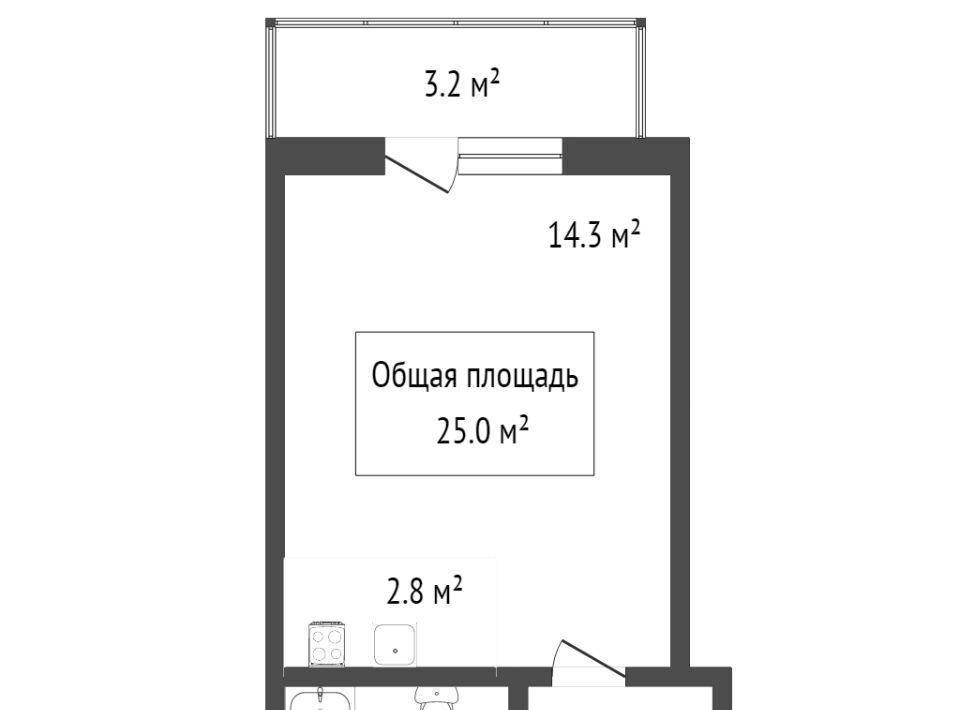 квартира г Новосибирск р-н Дзержинский Берёзовая роща ул Кошурникова 22/2 ЖК «Пифагор» фото 13