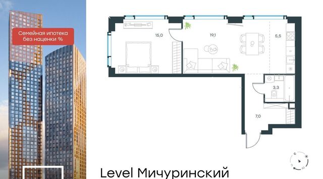 метро Мичуринский проспект ЖК Левел Мичуринский к 2 фото