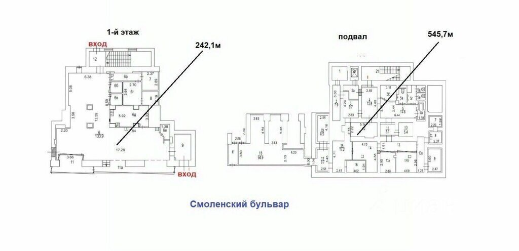 свободного назначения г Москва метро Смоленская пл Смоленская-Сенная 27с/1 муниципальный округ Хамовники фото 9