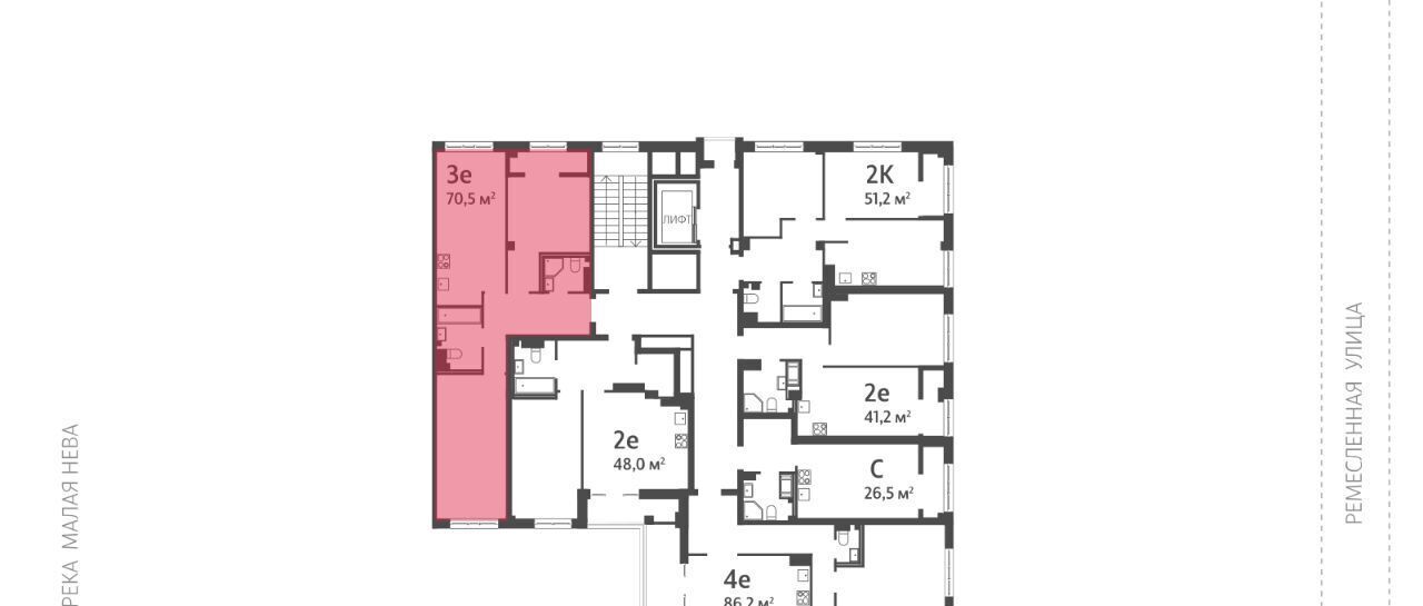 квартира г Санкт-Петербург метро Чкаловская ул Ремесленная 15 ЖК Neva Residence округ Петровский фото 1