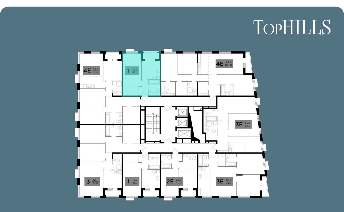 квартира г Москва метро Нагорная проезд Электролитный 7 ЖК TopHILLS муниципальный округ Нагорный фото 3