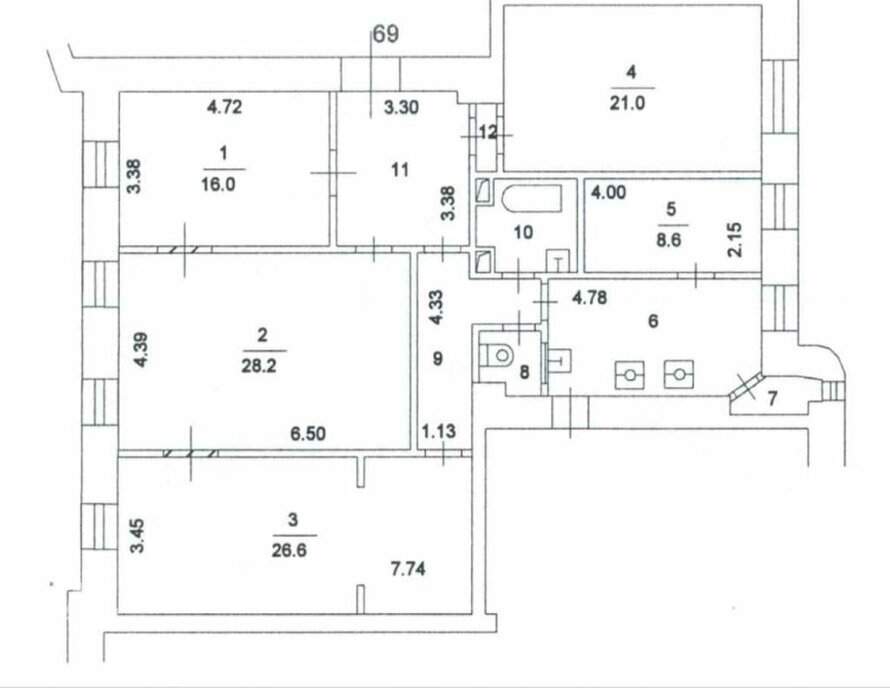 квартира г Москва метро Китай-город Бауманка ул Солянка 1/2с 1 фото 11