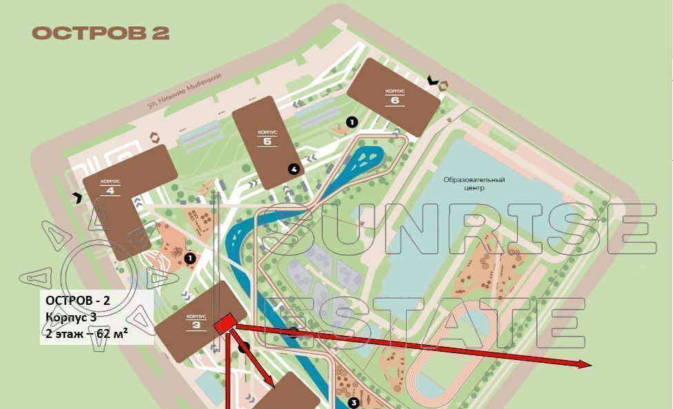 квартира г Москва метро Терехово ул Нижние Мнёвники 16к/3 ЖК «Остров» муниципальный округ Хорошёво-Мнёвники фото 11