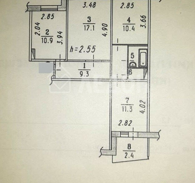 квартира г Омск улица Николая Кузнецова, 12 фото 13