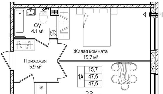 квартира д Борисовичи ул Дмитрия Яковлева 6 Завеличенская волость фото