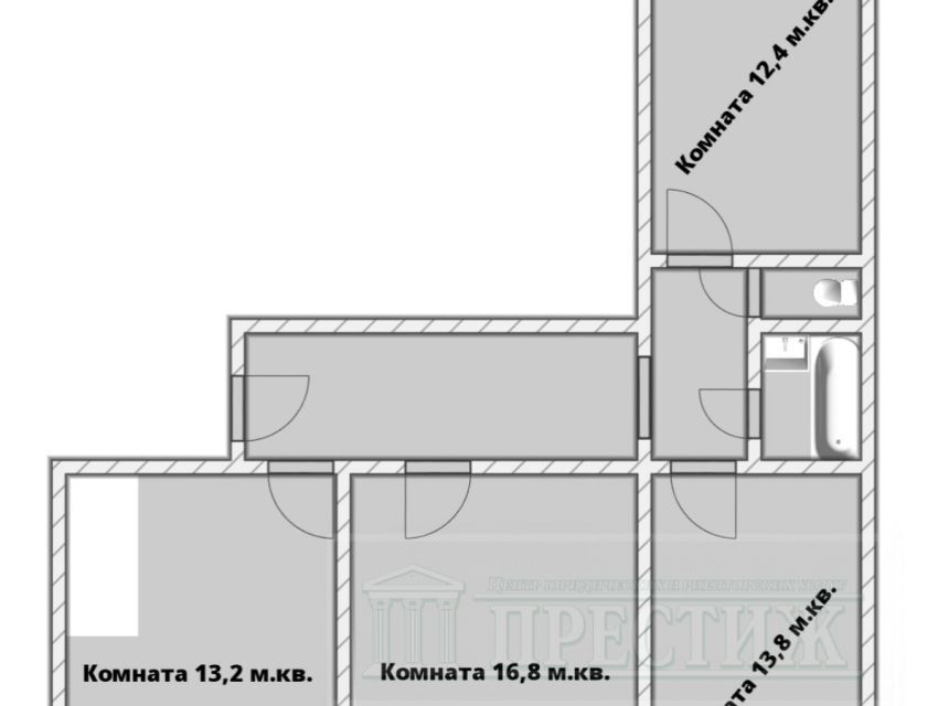 квартира г Иваново р-н Октябрьский ул Якова Гарелина 19 Ивановский район фото 6