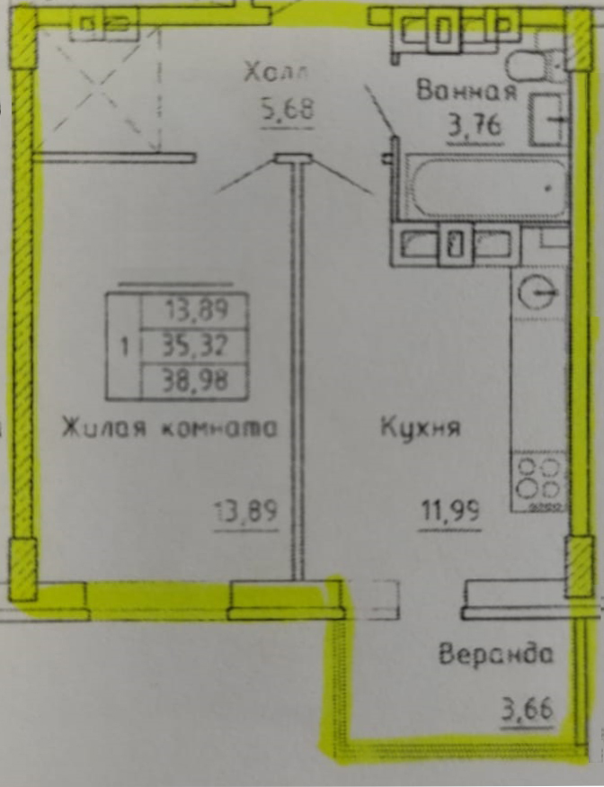 квартира г Ростов-на-Дону р-н Железнодорожный ул Магнитогорская 2а ЖК "Екатериненский" фото 31