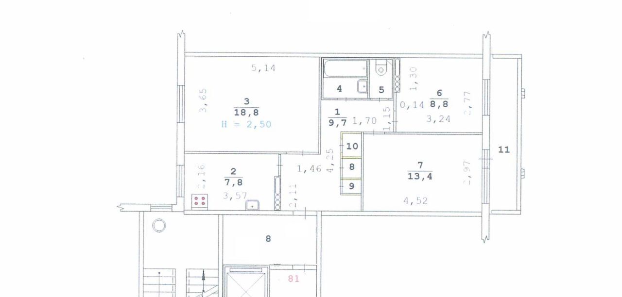 квартира г Екатеринбург р-н Верх-Исетский Динамо ул. Опалихинская, 19 фото 35