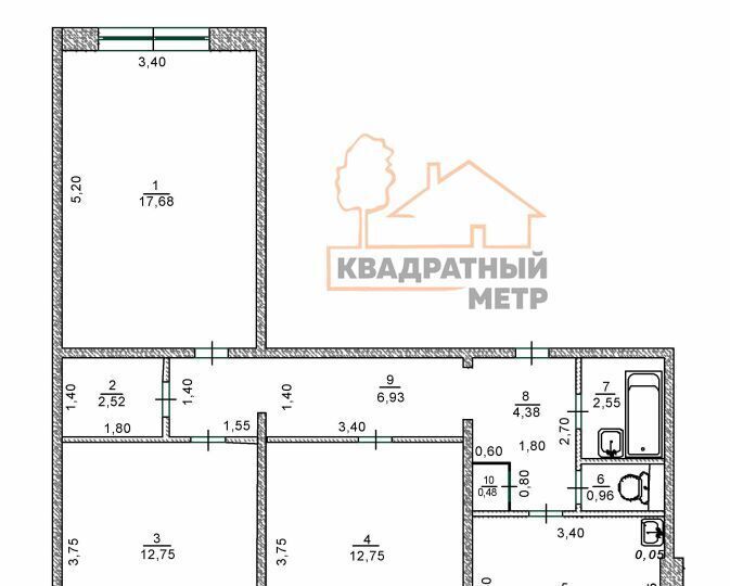 квартира г Димитровград ул Братская 45 фото 10