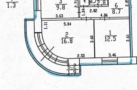 квартира г Санкт-Петербург метро Академическая ул Софьи Ковалевской 16 округ Академическое фото 9