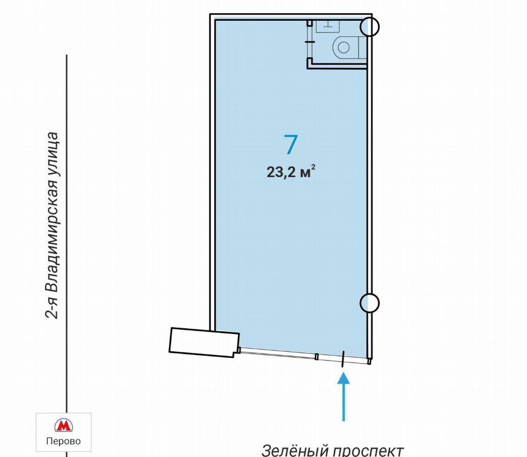 торговое помещение г Москва метро Перово ул 2-я Владимирская 38/18 муниципальный округ Перово фото 3