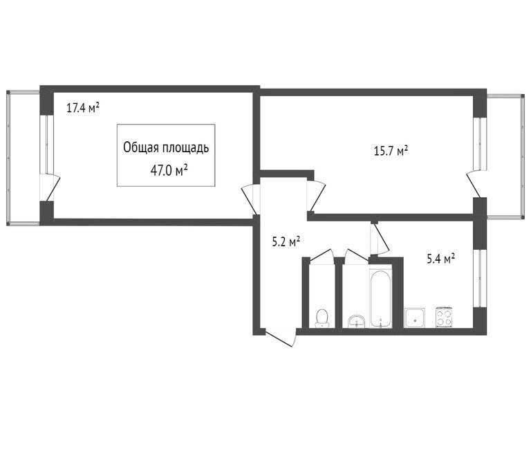 квартира г Томск р-н Октябрьский ул Бела Куна 22 фото 8