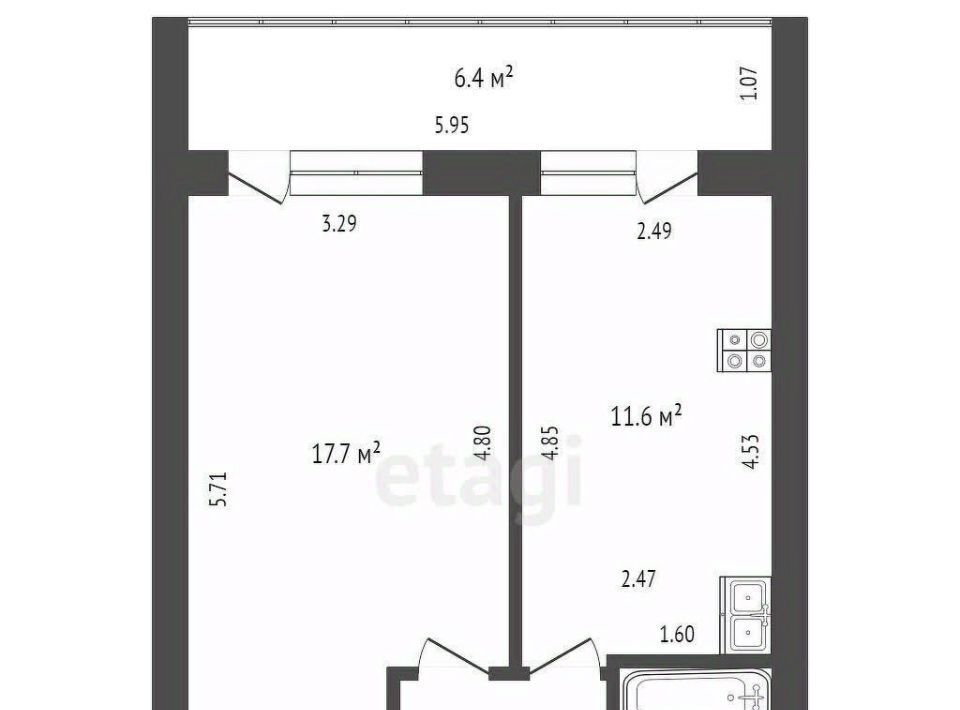 квартира г Стерлитамак ул 7 Ноября 103 фото 14