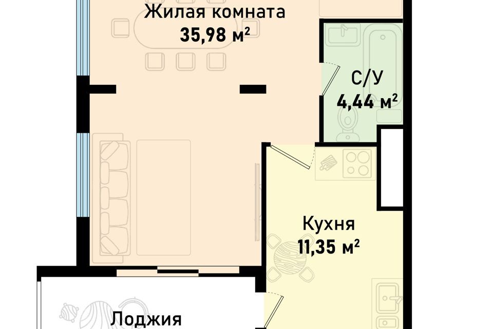 квартира р-н Черноморский пгт Черноморское ул Евпаторийская 12а Черноморское сельское поселение фото 1