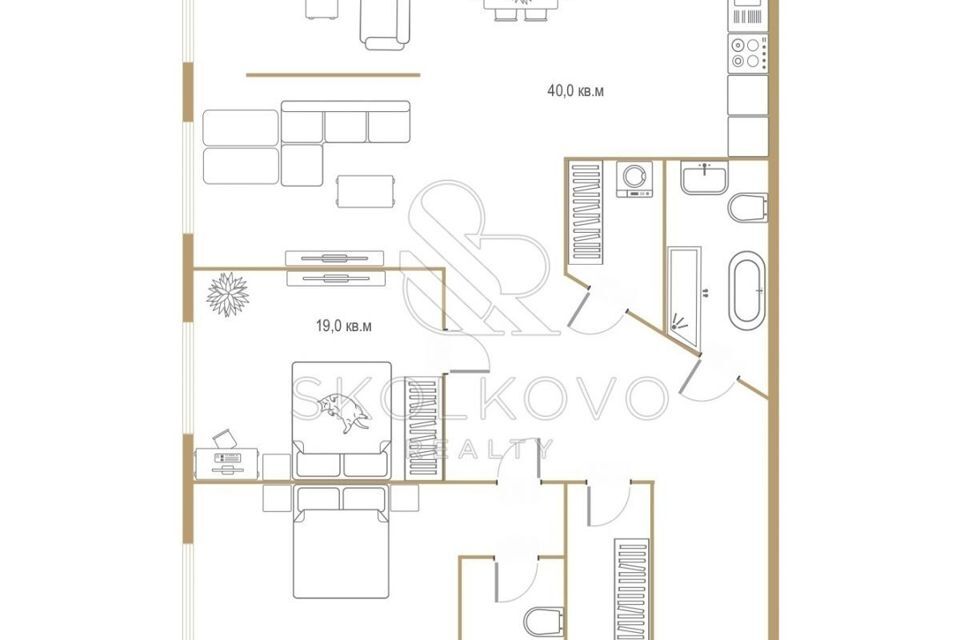 квартира г Москва ул Мосфильмовская 8 Западный административный округ фото 3