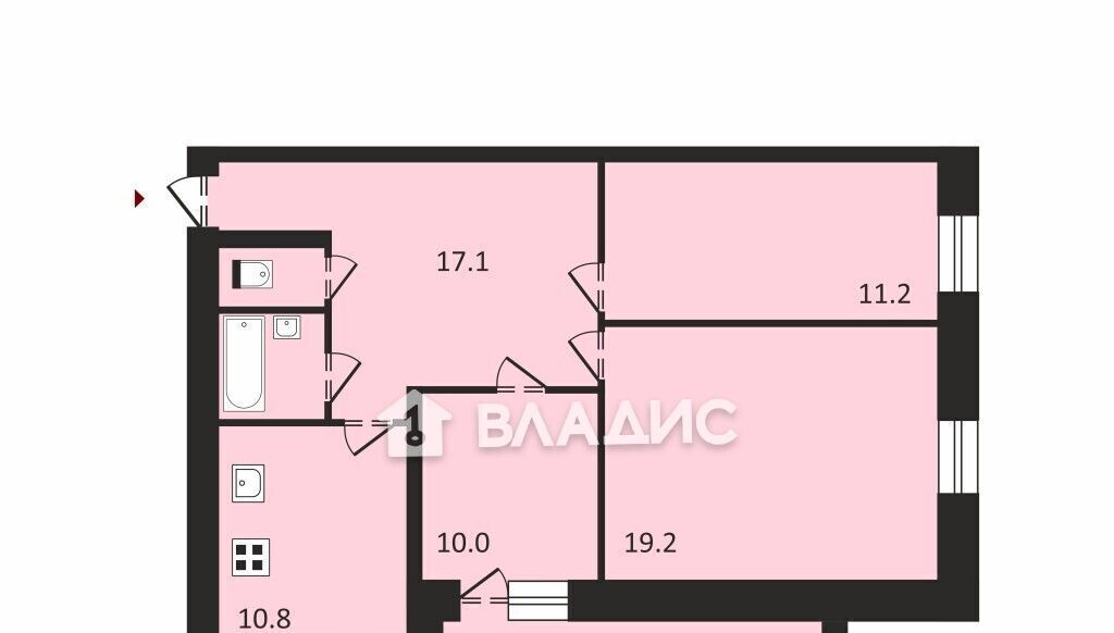 квартира г Владимир мкр Коммунар ул Зелёная 66 р-н Октябрьский фото 3