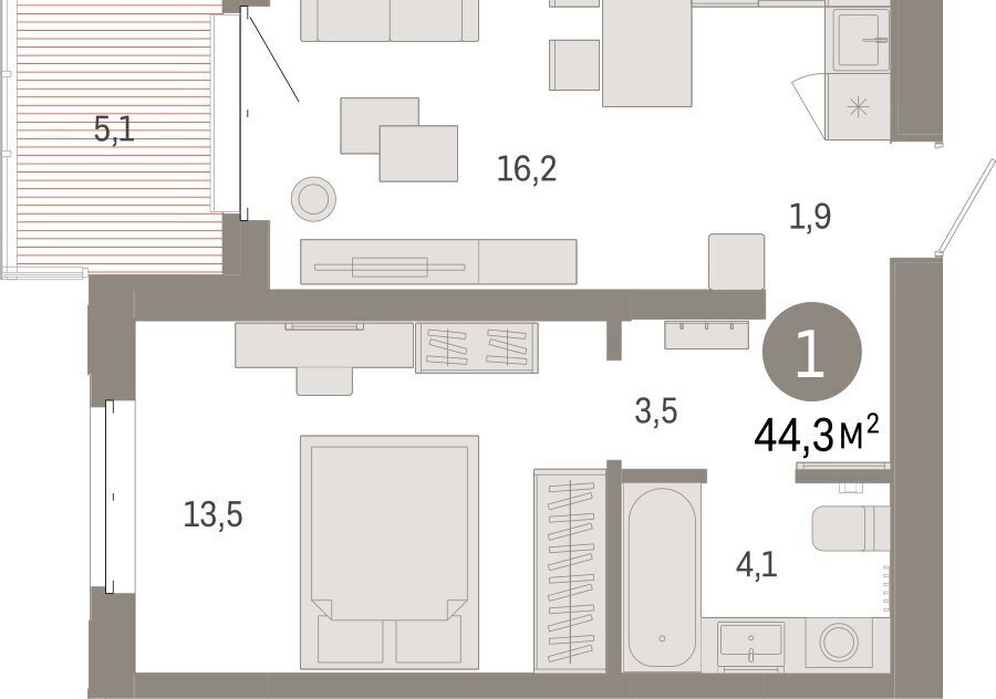 квартира г Тюмень жилой комплекс На Минской фото 2