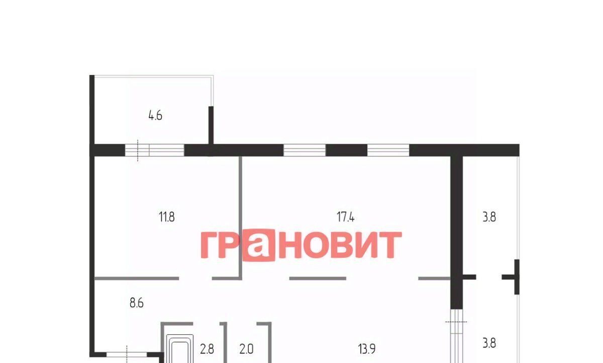 квартира г Новосибирск р-н Кировский ул Сибиряков-Гвардейцев 53/10 Площадь Маркса фото 2