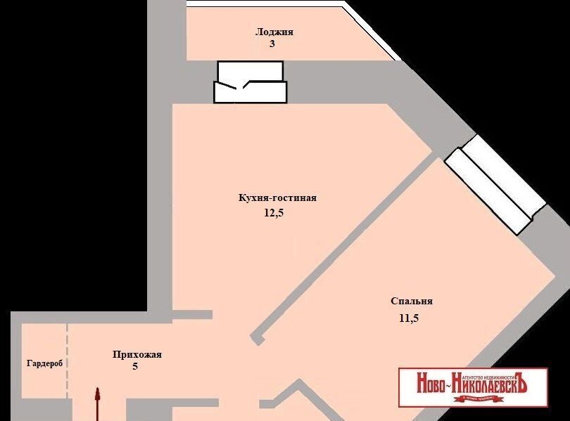 квартира г Новосибирск р-н Дзержинский Берёзовая роща ул Королева 10/1 дом по ул. Королева, 10/1 фото 7