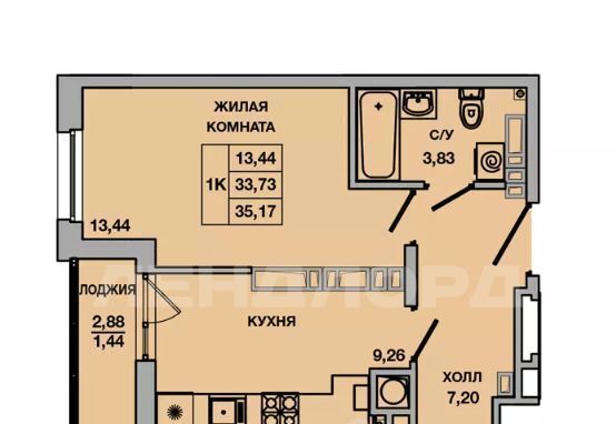 квартира г Батайск ул Ушинского 41к/2 фото 3