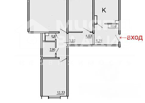 квартира г Омск проезд 2-й Амурский 4к/1 Центральный АО фото 16