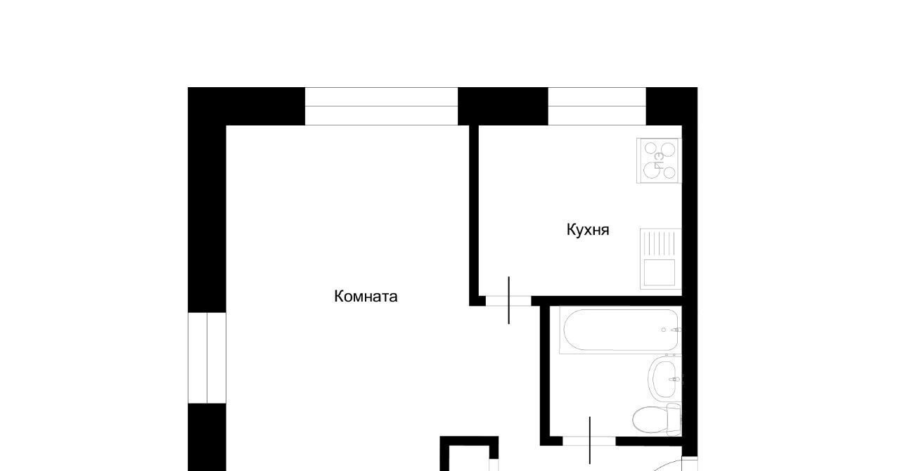 квартира г Мурманск р-н Ленинский ул Коминтерна 16 фото 2