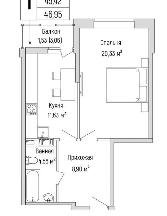 квартира г Красногорск Павшино жилой комплекс Рига Хиллс фото 1