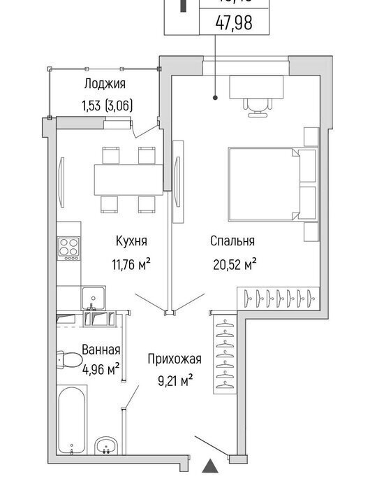 квартира г Красногорск Павшино жилой комплекс Рига Хиллс фото 1