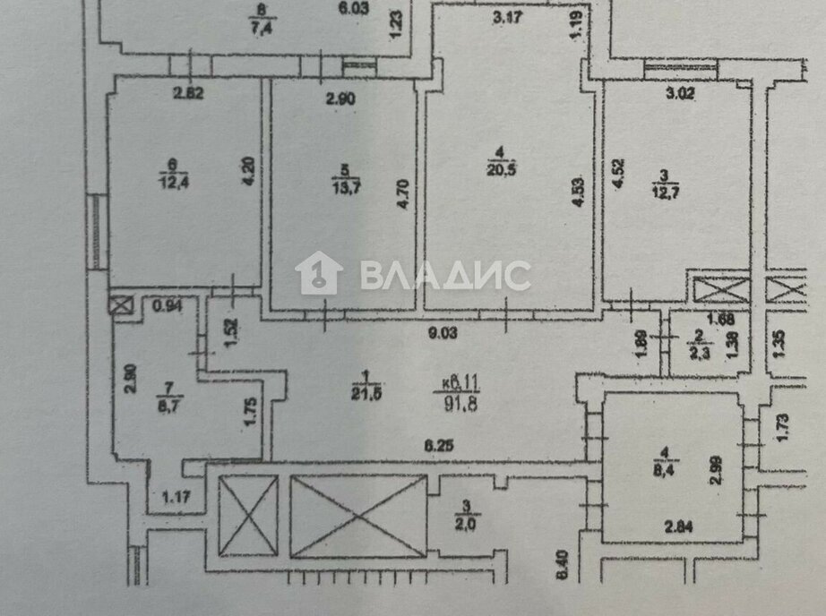 квартира г Нижний Новгород р-н Советский Горьковская ул Ванеева 235 фото 1