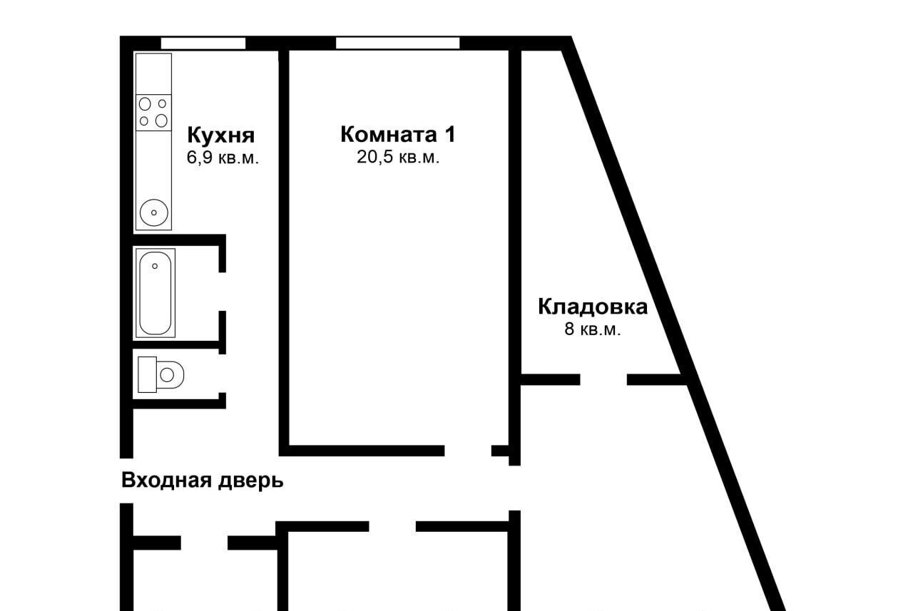 квартира г Екатеринбург р-н Кировский Динамо Пионерский жилрайон, пер. Асбестовский, 7 фото 23