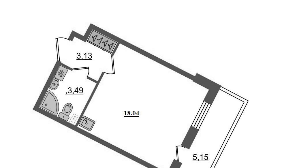 квартира г Санкт-Петербург метро Проспект Ветеранов ш Пулковское 95к/4 округ Пулковский меридиан фото 7