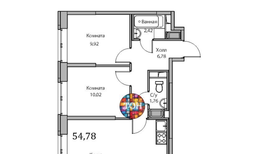 квартира г Санкт-Петербург ул Ивинская 15 ЖК «Юнтолово» Беговая фото 5