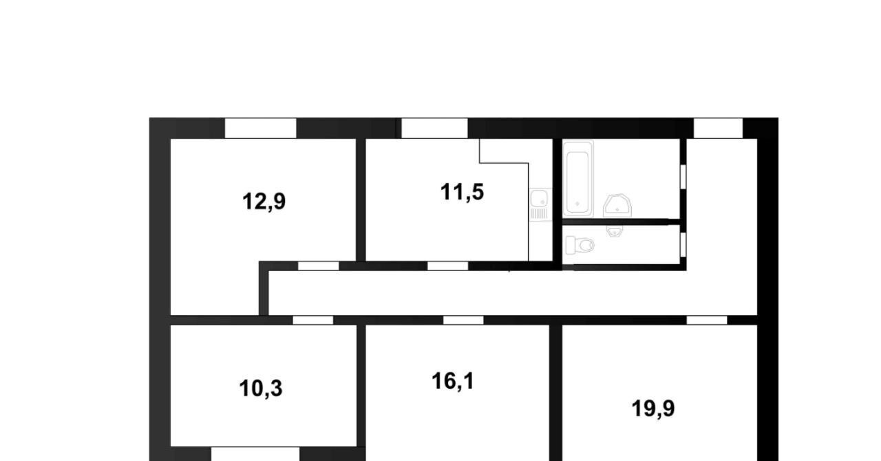 квартира р-н Кировский г Шлиссельбург ул Староладожский канал 5к/2 фото 17