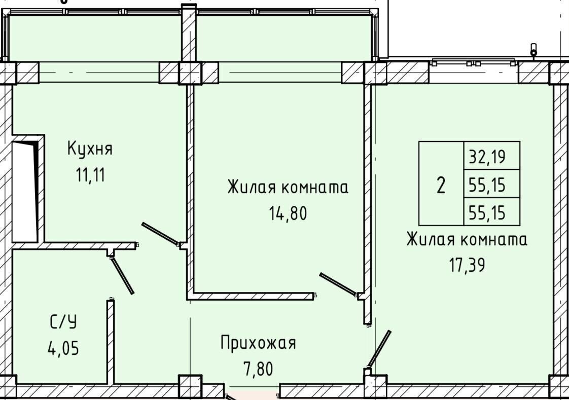 квартира г Нальчик Горная ул Атажукина 10б ЖК «Атажукинский» Дом по ул. Атажукина, 10Б фото 2