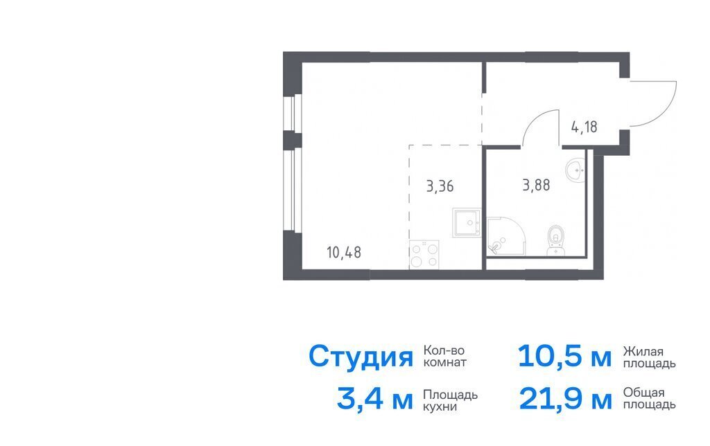 квартира р-н Всеволожский д Новосаратовка ЖК «Невская Долина» 1/3 Пролетарская фото 1