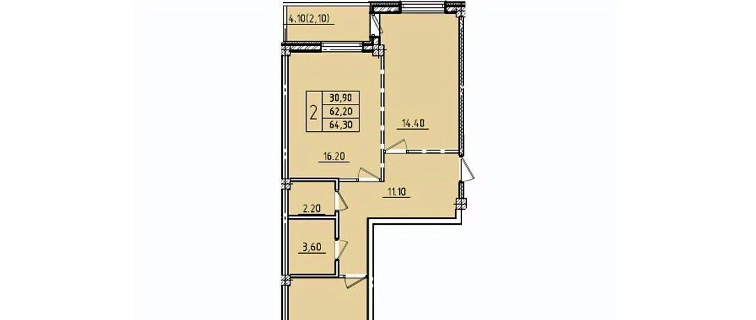 квартира г Омск р-н Кировский ул Волгоградская 46 Кировский АО фото 1