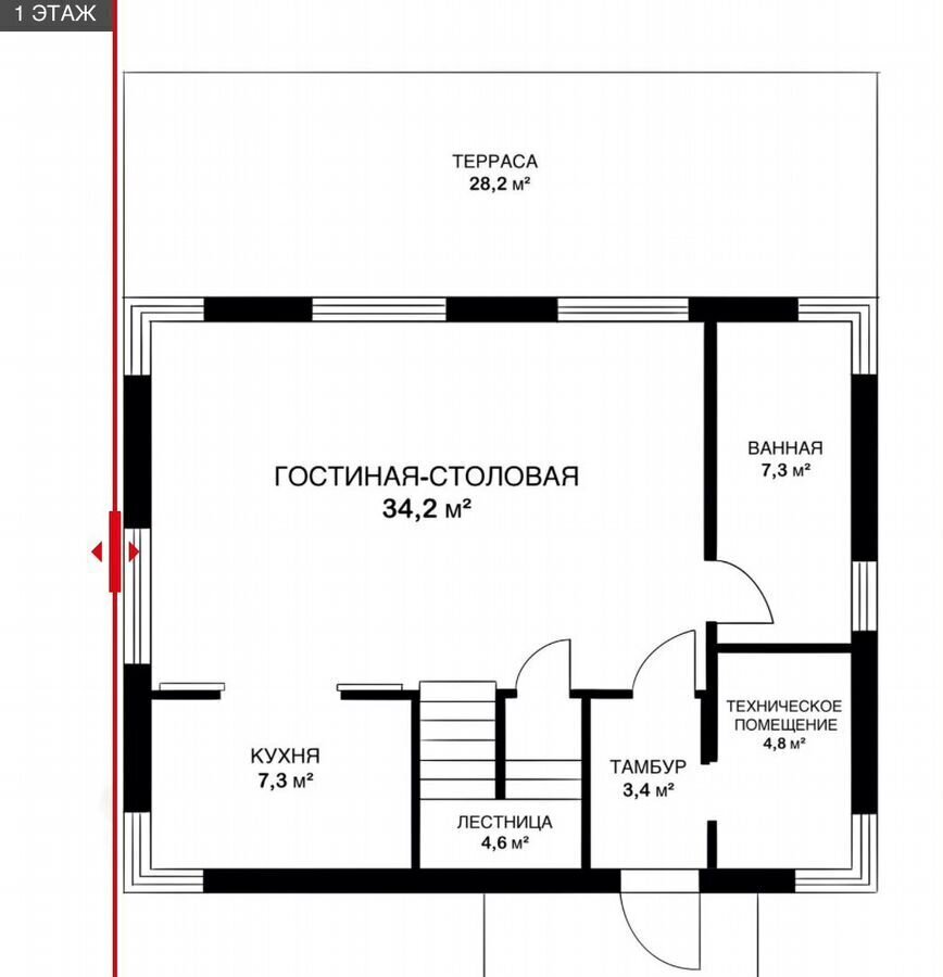 дом р-н Всеволожский д Хапо-Ое Мурманское шоссе, 15 км, Колтушское городское поселение, КП Мечта-2 фото 8