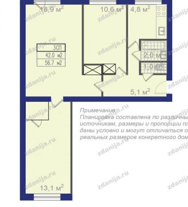 квартира г Москва метро Тушинская ул Тушинская 11 муниципальный округ Покровское-Стрешнево фото 9