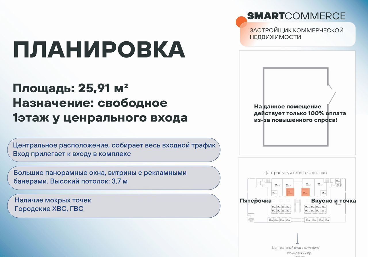 свободного назначения г Санкт-Петербург метро Ладожская пл Карла Фаберже 8е округ Малая Охта фото 2