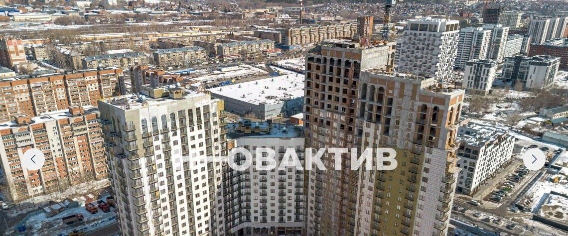 квартира г Новосибирск Октябрьская ул Владимира Заровного 6/1 фото 3