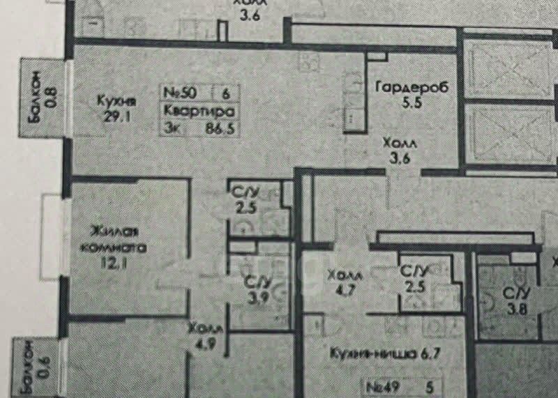 квартира р-н Всеволожский г Кудрово ул Центральная 8к/1 Улица Дыбенко, Заневское городское поселение фото 25