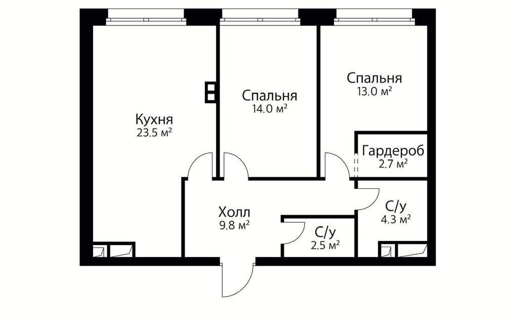 квартира г Москва метро Мичуринский проспект ул Василия Ланового 3 муниципальный округ Раменки фото 12